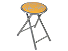 Kokoontaitettava jakkara DUFY, 4 kpl EV-30610