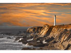 Taulu POINT ARENA LIGHTHOUSE AT SUNSET