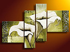 &Ouml;ljymaalaus kankaalla VALKOISET 110x160 cm NC-33506