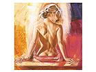 &Ouml;ljymaalaus kankaalla NAINEN 80x80 cm NC-33517