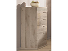 Lipasto PERLA OAK 5 laatikkoa MA-36476