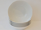 Valkoinen kulho AFRODYTA &Oslash;18cm 6 kpl NN-50328