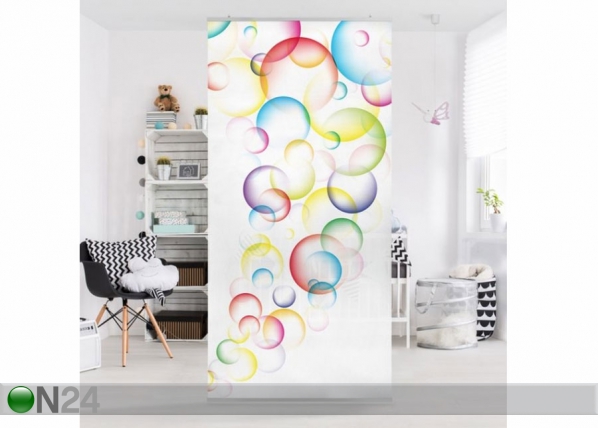 Paneeliverho RAINBOW BUBBLES 250x120 cm