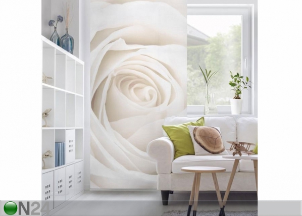 Paneeliverho PRETTY WHITE ROSE 250x120 cm