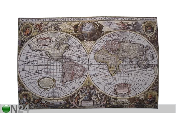 Seinävaate WORLD MAP 96x139 cm RY-32958 Seinävaate WORLD MAP 96x139 cm RY-32958