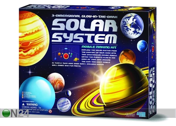 3D aurinkokunnan valmistuspakkaus