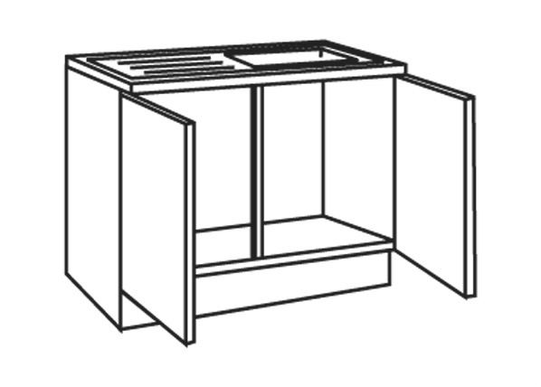 Allaskaappi Lagos 100 cm