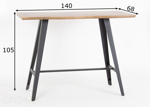 Baaripöytä 140x68 cm
