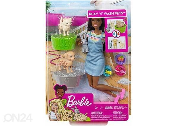 Barbie® Play'N 'Wash nukke ja lemmikit