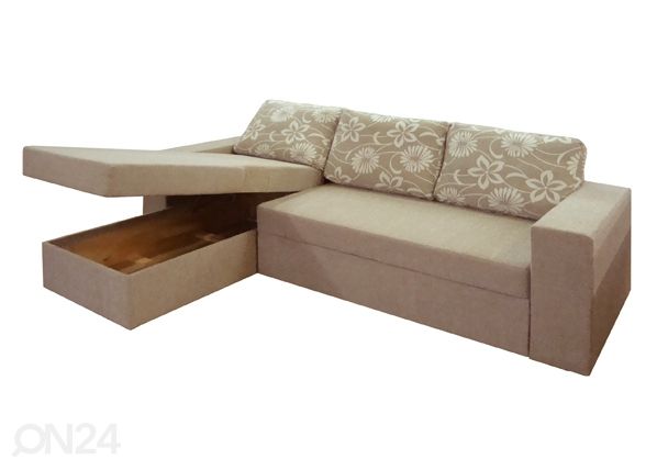 Divaanivuodesohva vuodevaatelaatikolla Bermuda