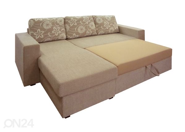 Divaanivuodesohva vuodevaatelaatikolla Bermuda