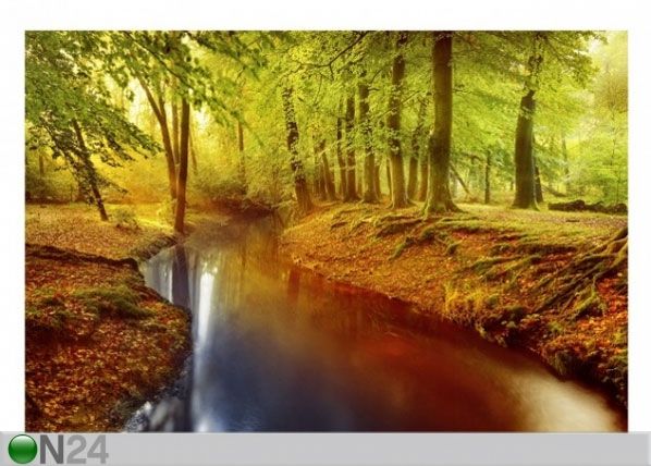Fleece-kuvatapetti AUTUMN FOREST