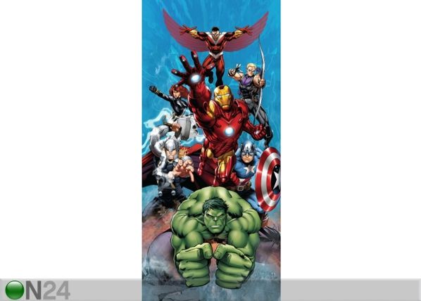 Fleece kuvatapetti AVENGERS 90x202 cm