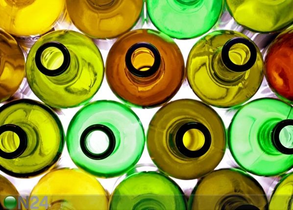 Fleece-kuvatapetti BOTTLES 360x270 cm