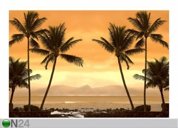 Fleece-kuvatapetti CARIBBEAN SUNSET I