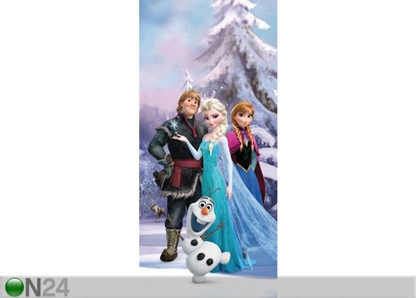Fleece kuvatapetti DISNEY ICE KINGDOM 90x202 cm