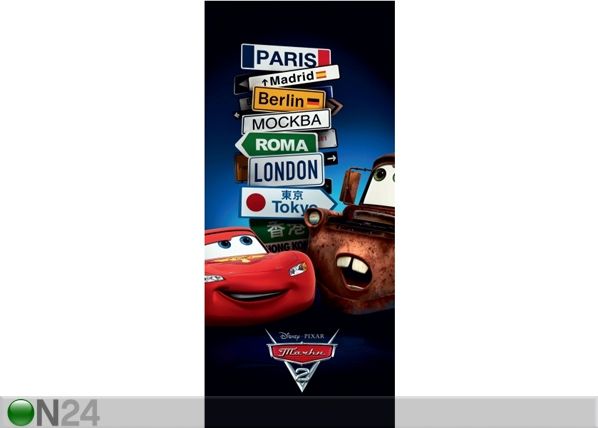 Fleece kuvatapetti DISNEY McQUEEN AND MATER 90x202 cm