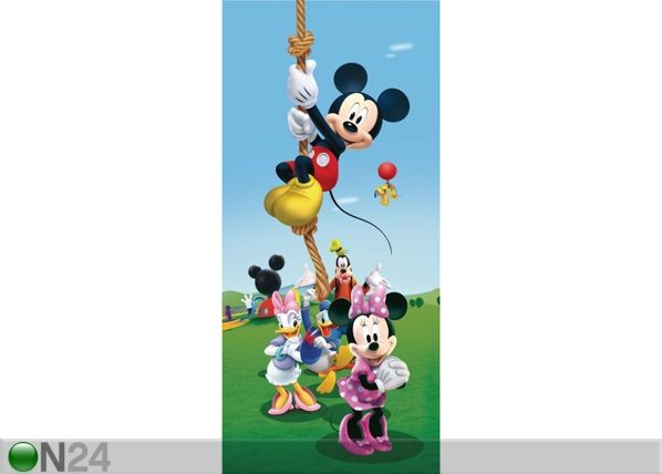 Fleece kuvatapetti DISNEY MICKEY ON A ROPE 90x202 cm