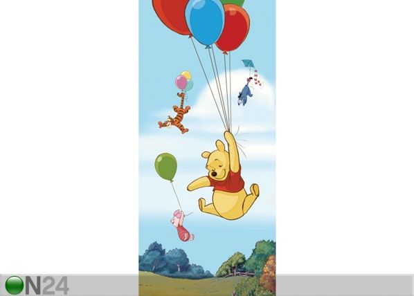 Fleece kuvatapetti DISNEY WINNIE THE POOH FLIES 90x202 cm