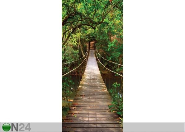 Fleece kuvatapetti GREEN BRIDGE 90x202 cm