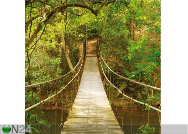 Fleece-kuvatapetti JUNGLE BRIDGE