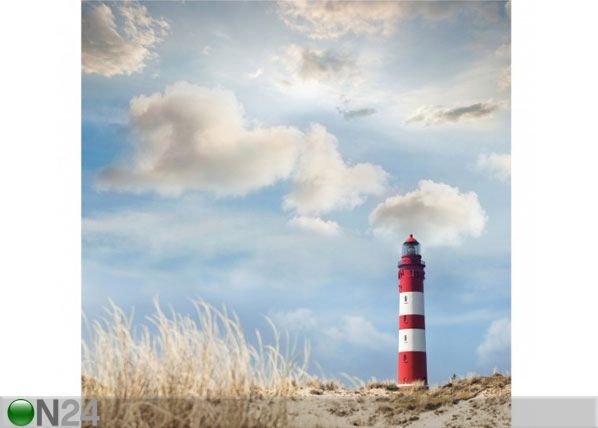 Fleece-kuvatapetti LIGHTHOUSE IN THE DUNES