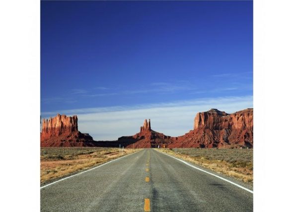 Fleece-kuvatapetti MONUMENT VALLEY