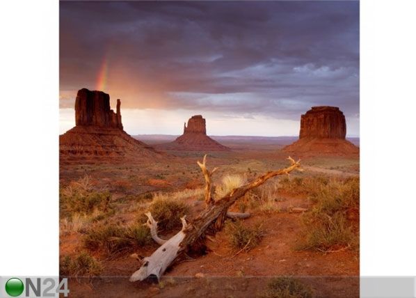 Fleece-kuvatapetti MONUMENT VALLEY AT SUNSET