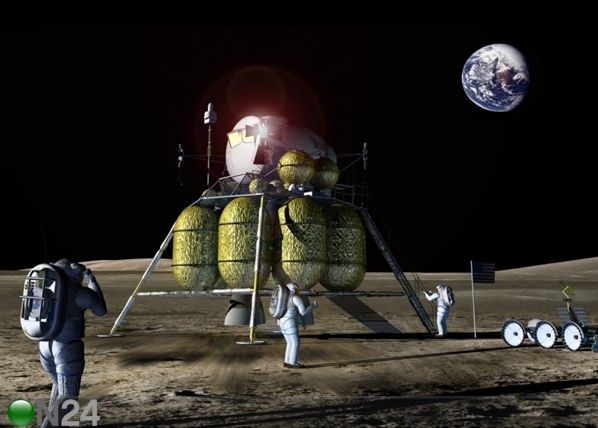 Fleece-kuvatapetti MOON LANDING 360x270 cm