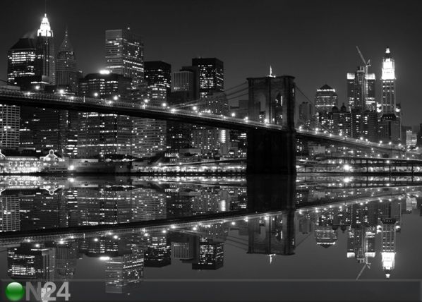 Fleece kuvatapetti NEW YORK IN BLACK AND WHITE 360x270 cm