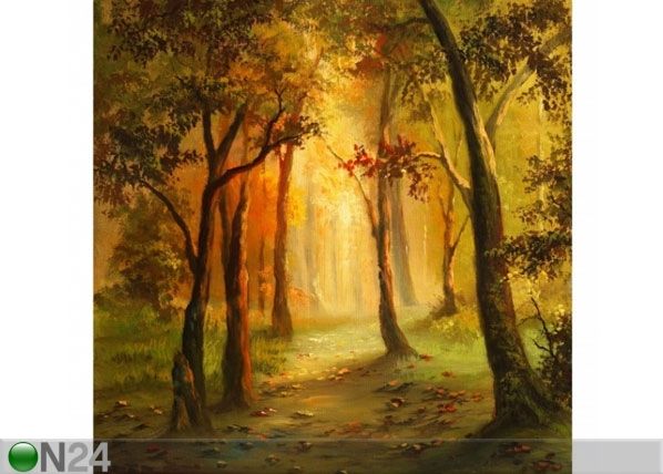 Fleece-kuvatapetti PAINTING A GLADE