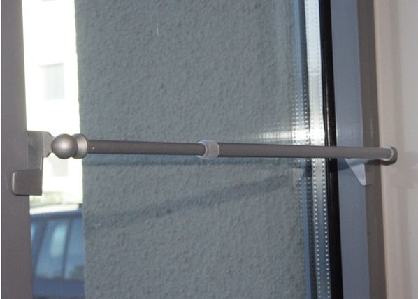 Ikkunan verhotanko 30-50 cm, valkoinen