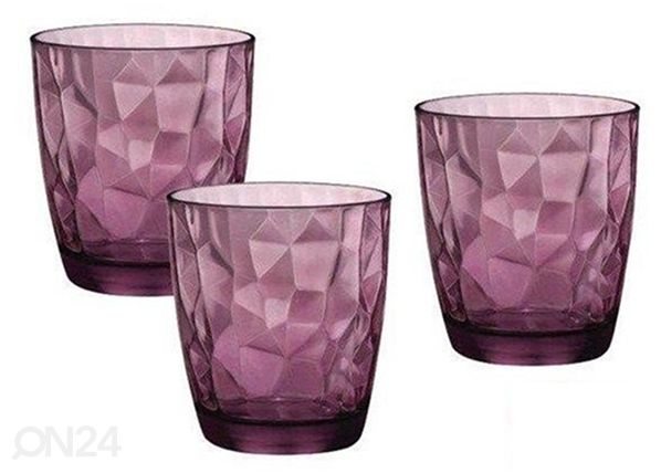 JuomalasiDiamond violetti 39 cl, 3 kpl