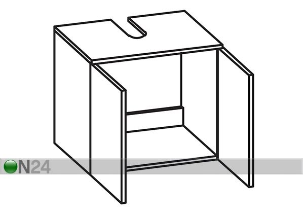 Kylpyhuoneen allaskaappi 359