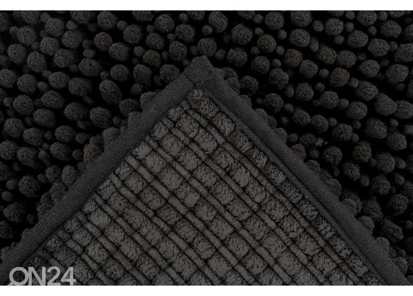 Kylpyhuoneen matto Fluffy Black 40x60 cm