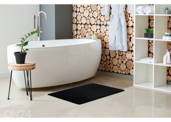 Kylpyhuoneen matto Heaven Black 50x90 cm