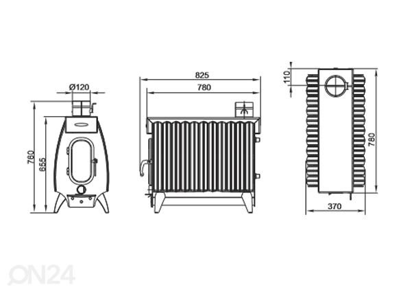 Lämpökamiina BATTERY FIRE 11, 16kw