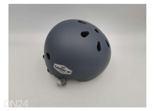 Lasten pyöräilykypärä harmaa 51-55 cm
