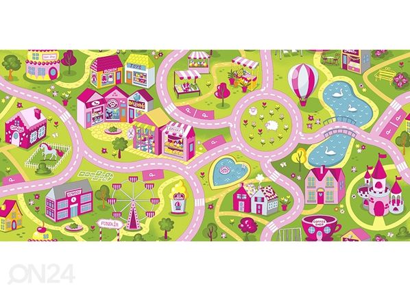 Lastenhuoneen matto HAUSKA KAUPUNKI 200x300 cm