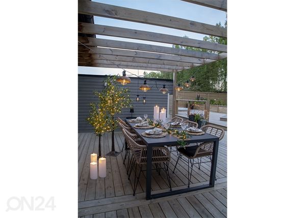 LED kynttilä Flamme Rak valkoinen h27,5 cm