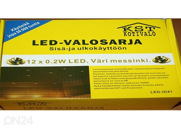 LED saunavalaisimet 12 x 0,2 W