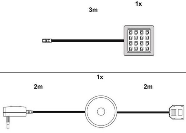 LED-valaistus hylly alle, 1 kpl
