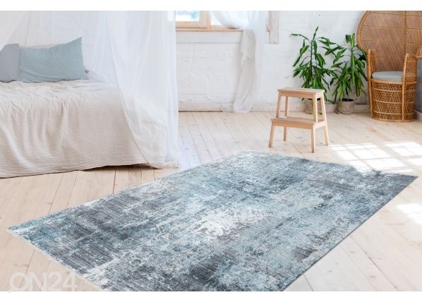 Matto Medellin Silver-Blue 80x150 cm