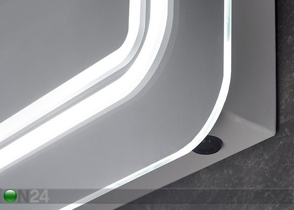 Peili LED-valaistuksella Shannon 70x50 cm