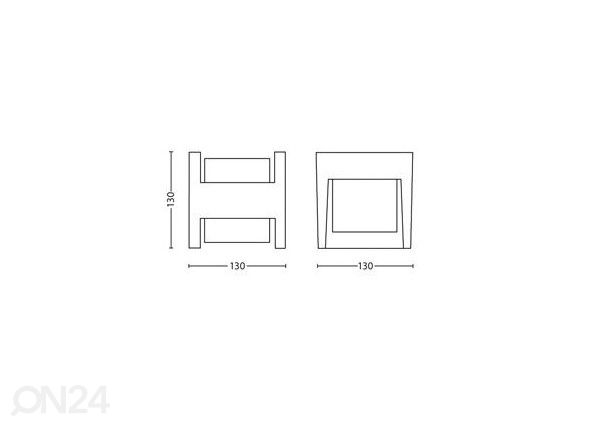 Philips Arbour seinävalaisin 2x4,5 W 800lm 2700K