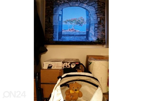 Pimentävä laskosverho Archway to the Sea 60x60 cm
