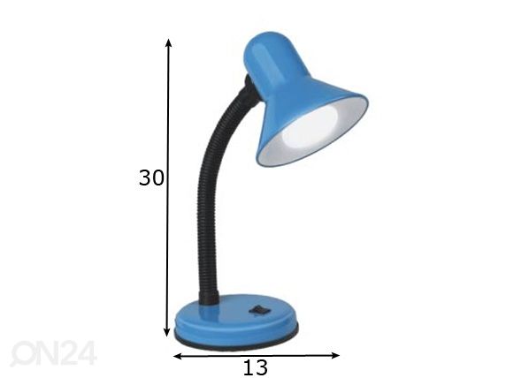 Pöytävalaisin ja LED lamppu 5 W mitat