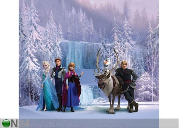 Puolipimentävä fotoverho DISNEY ICE KINGDOM 280x245 cm