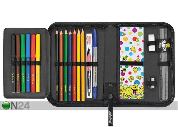 Täytetty penaali HERLITZ SMILEYWORLD RAINBOW FACES