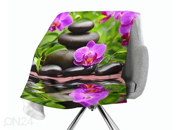 Torkkupeitto Orchids in the Garden 130x150 cm